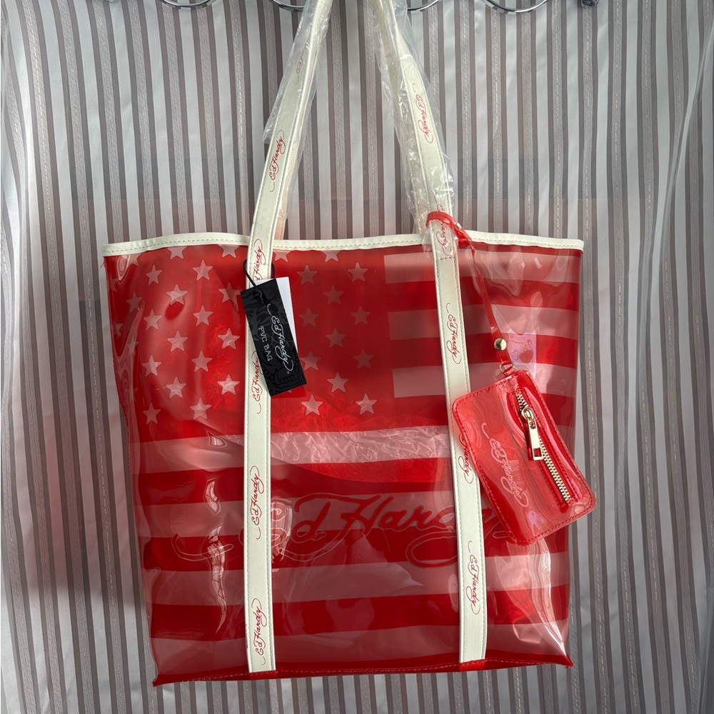 Ed Hardy American flag tote bag NWT - Picture 7 of 14